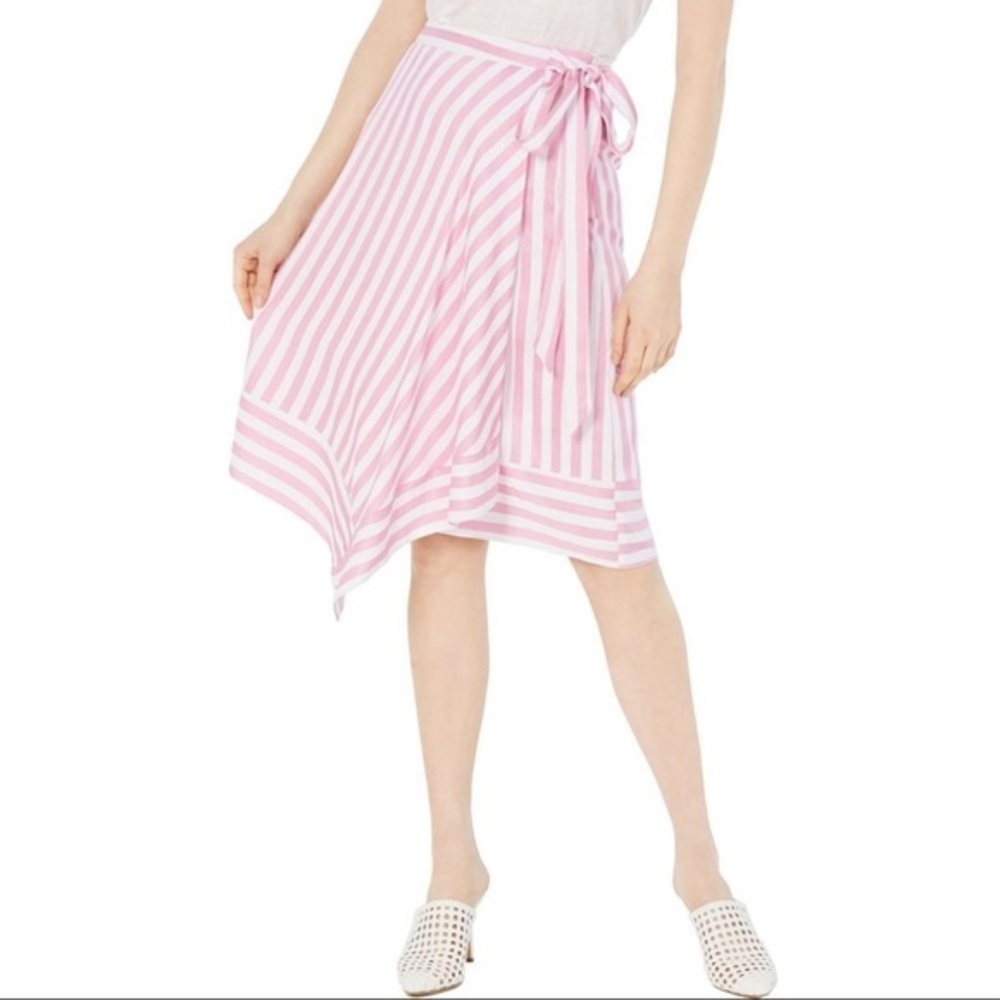 New Lucy Paris Teagan Striped Midi Wrap Skirt​